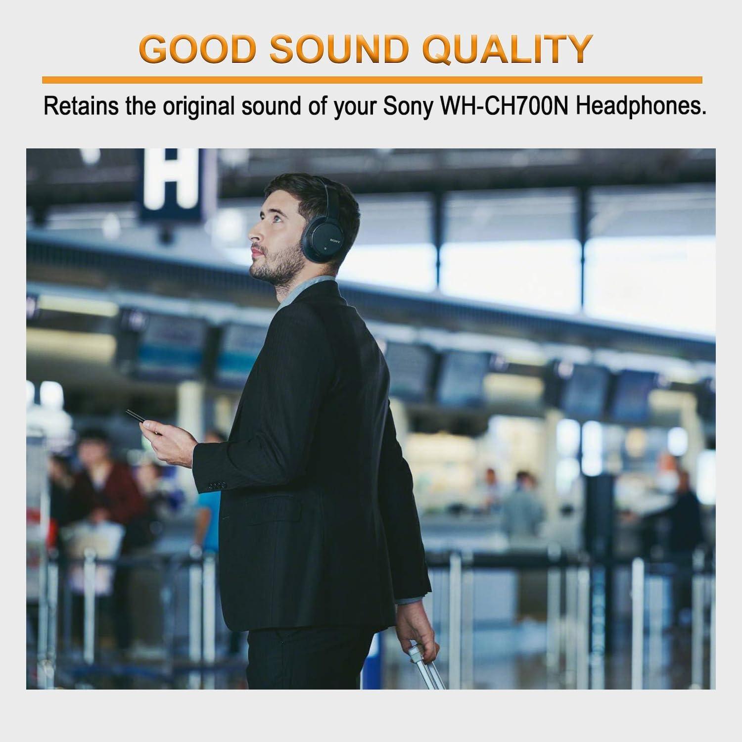 Almohadillas de Repuesto Niukeke para Auriculares Sony WH-CH700N/WH-CH710N/WH-CH720N - Negro