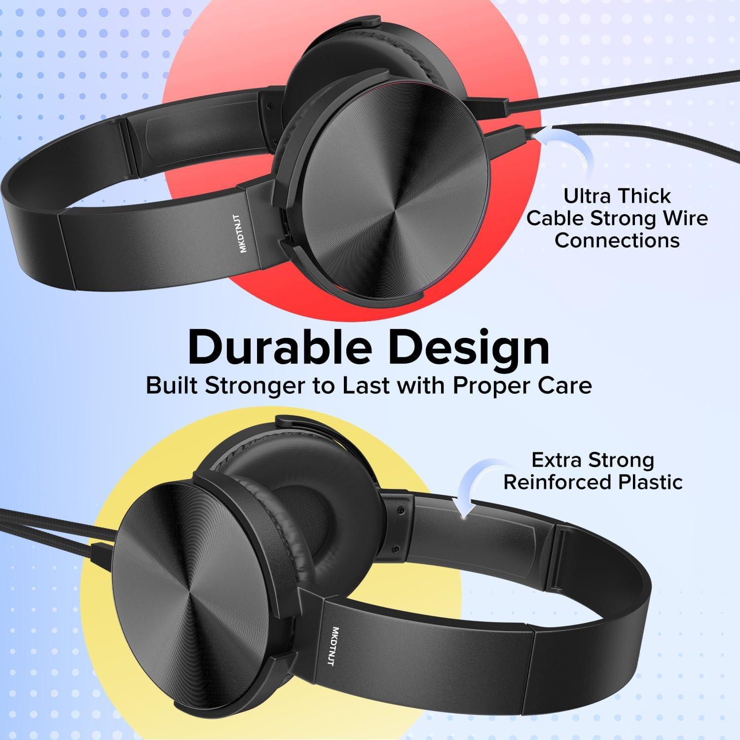 Auriculares con Cable MKDTNJT HTC004 para Niños - Paquete de 5