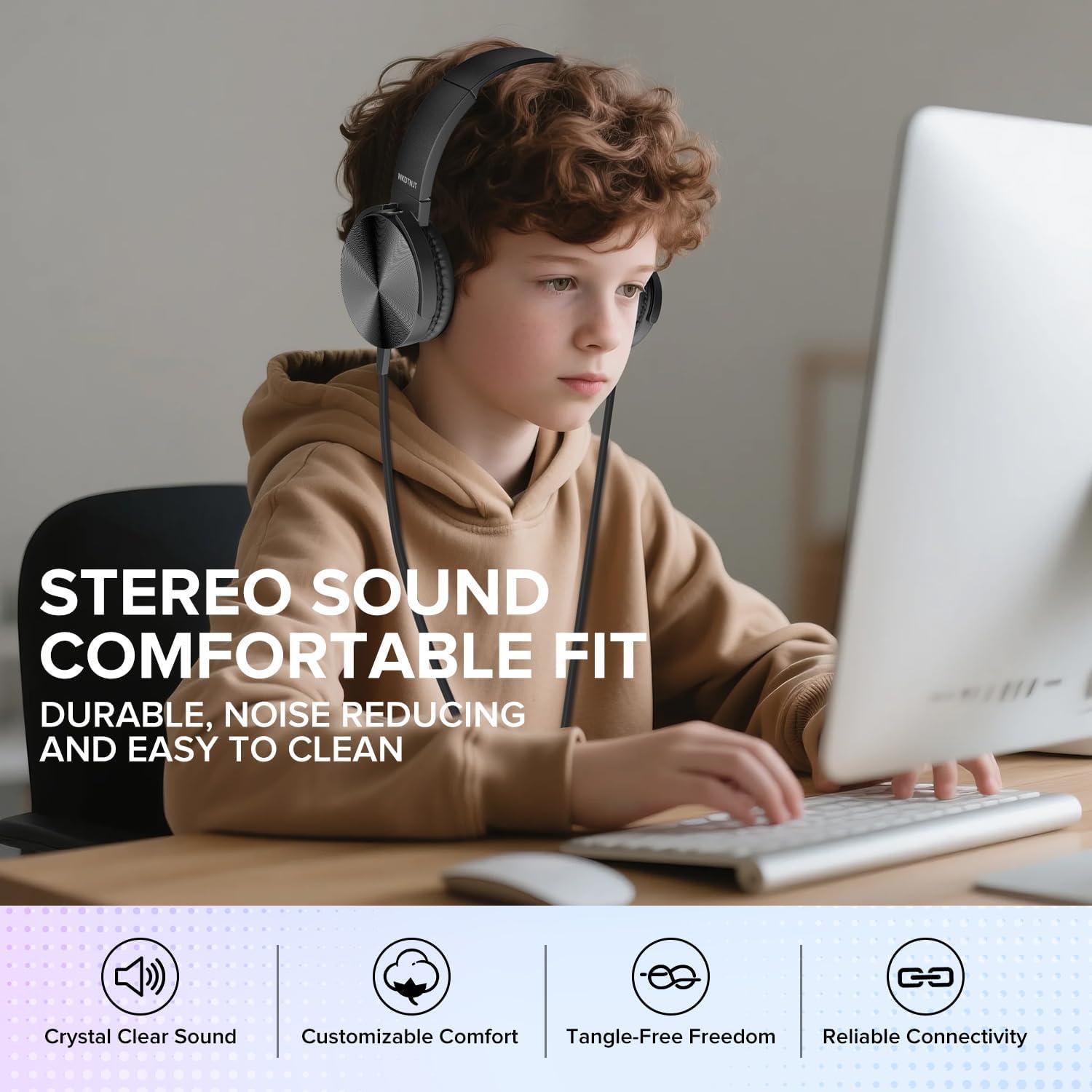 Auriculares con Cable MKDTNJT HTC004 para Niños - Paquete de 5