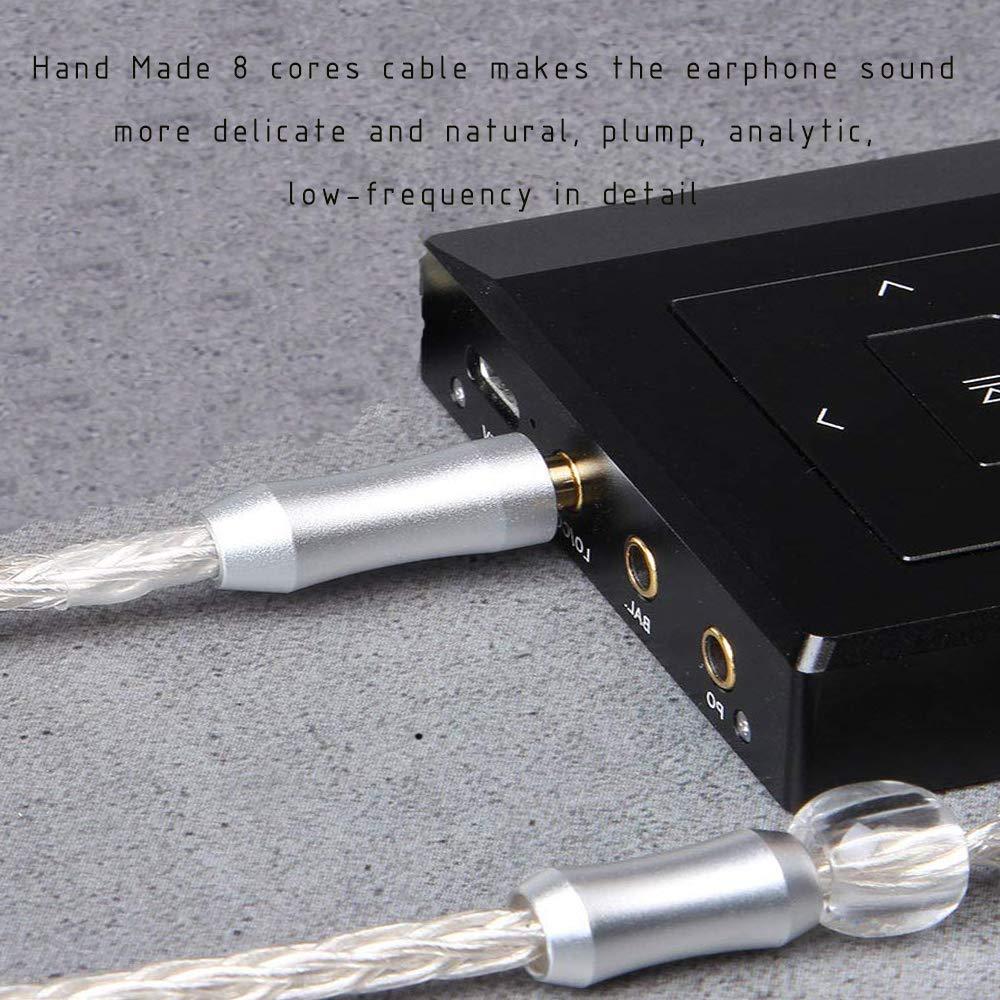 Cable de Auriculares FEDAI 2 Pines 2.5mm Baño de Plata 1.2m