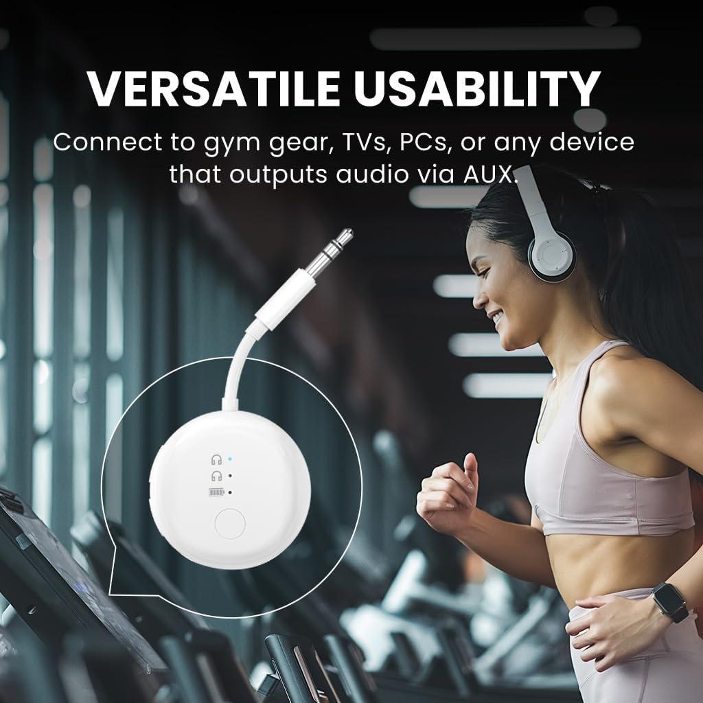 Adaptador Bluetooth Avantree SoundJet R1 20H Batería Blanco