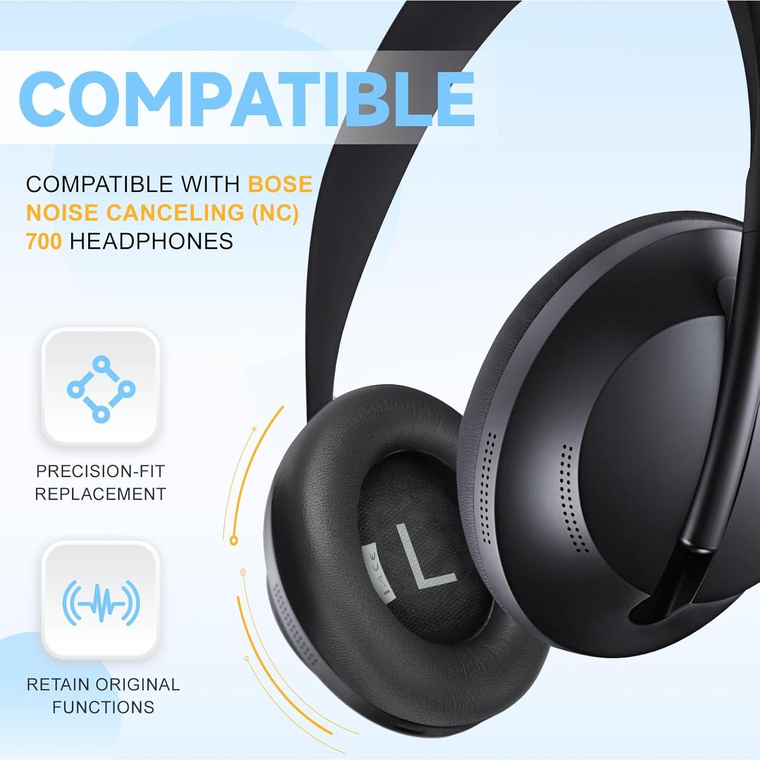 Almohadillas de Repuesto Bose 700 - Cuero Suave y Espuma