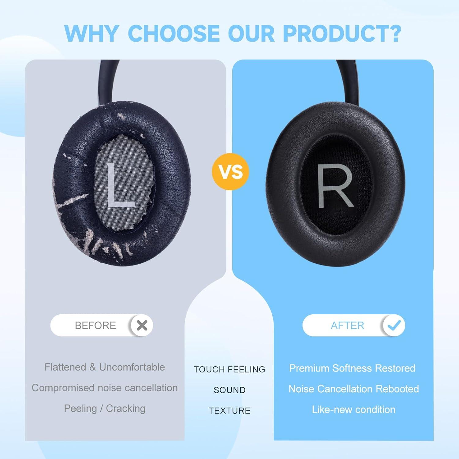 Almohadillas de Repuesto Bose 700 - Cuero Suave y Espuma