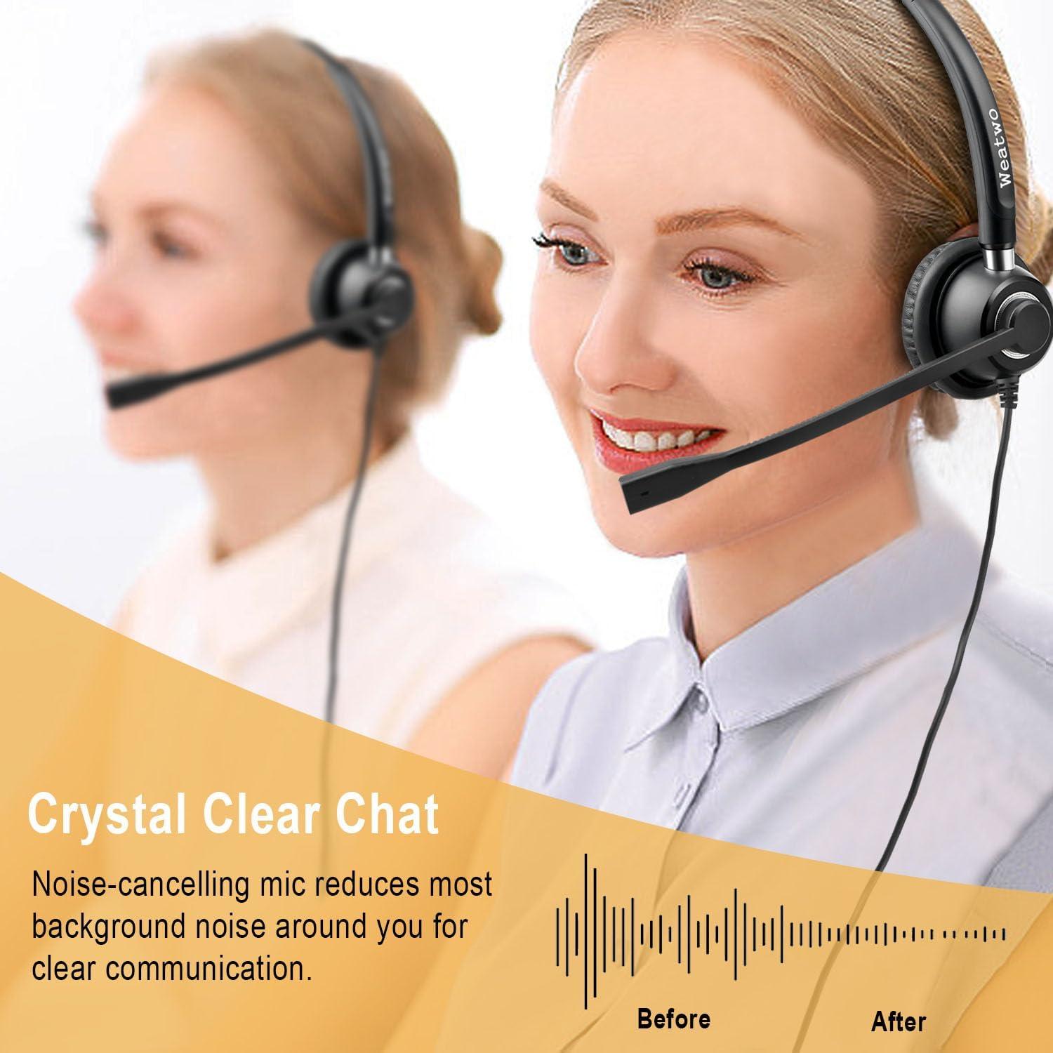 Auriculares con cable Weatwo W520M 3.5mm y USB-C, micrófono