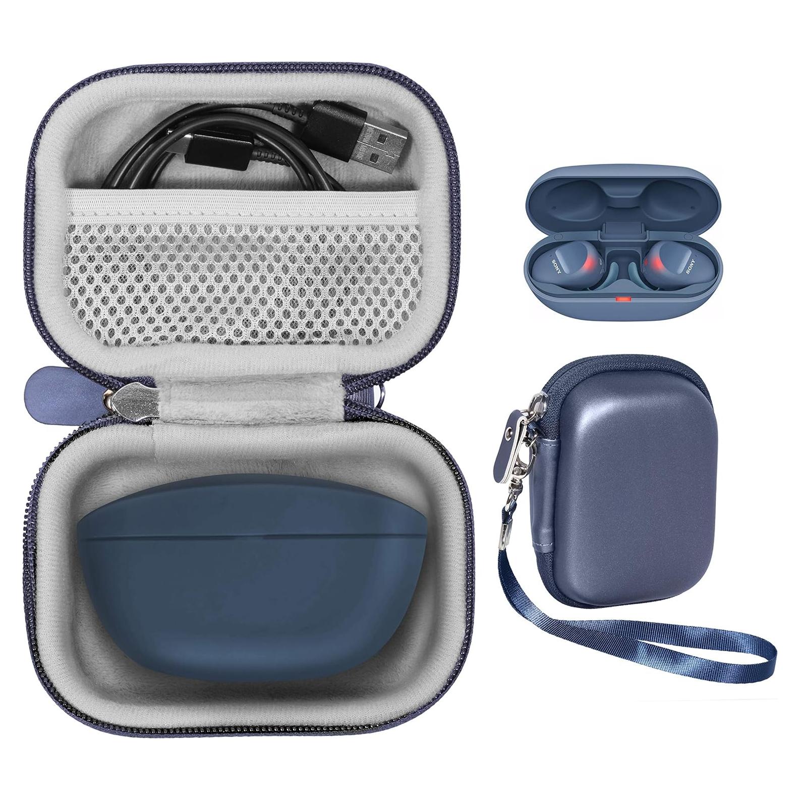 Funda Protectora WGear para Sony WF-SP800N y WF-1000XM3 Azul