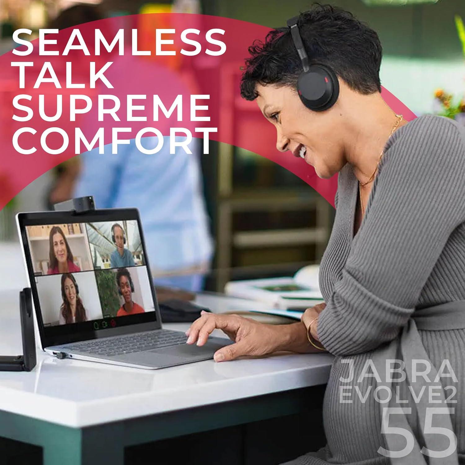 Auricular Bluetooth Jabra Evolve2 55 MS Mono con ANC