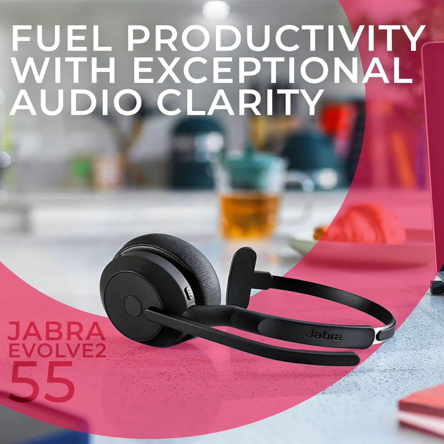 Auricular Bluetooth Jabra Evolve2 55 MS Mono con ANC