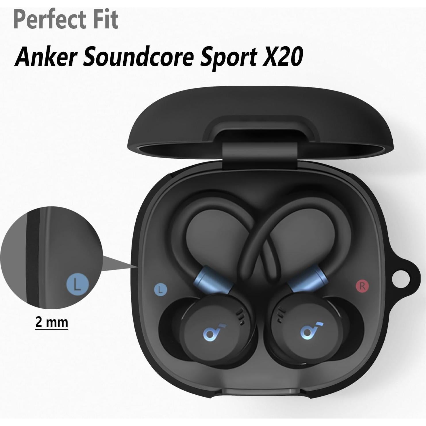 Funda de Silicona Geiomoo para Anker Soundcore Sport X20