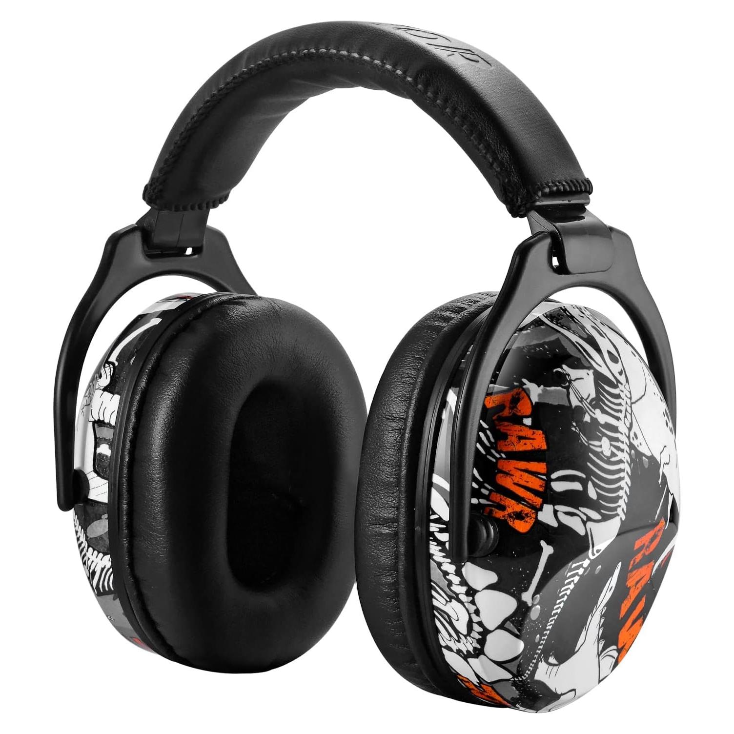 Auriculares de Protección Auditiva para Niños HZ015 - Dinosaurio Negro