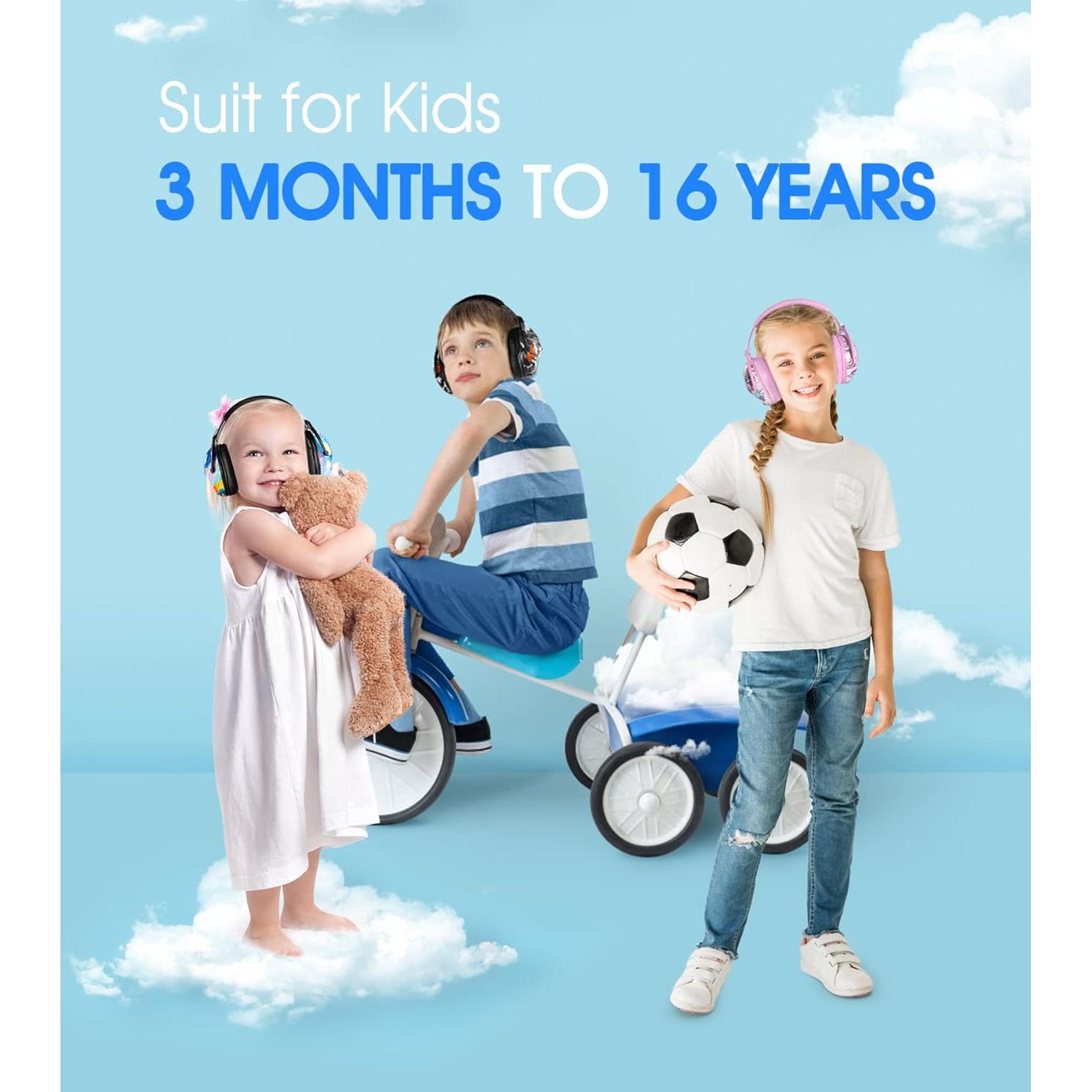 Auriculares de Protección Auditiva para Niños HZ015 - Dinosaurio Negro