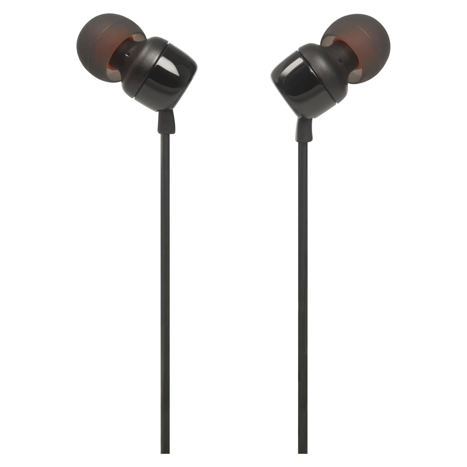 Auriculares In-Ear JBL Tune 110 con Sonido Pure Bass - Negro