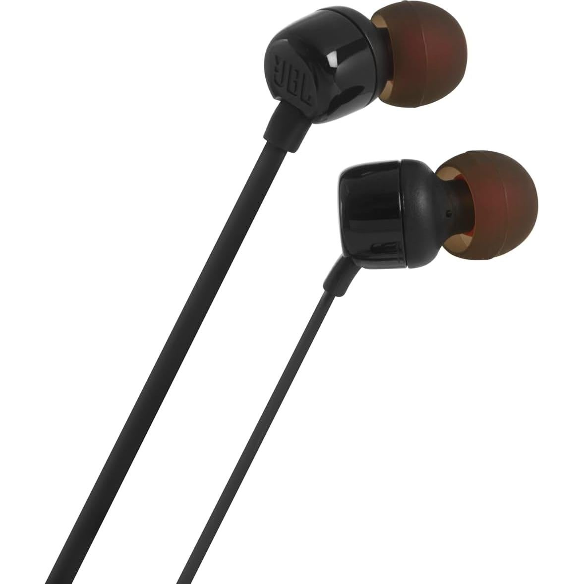 Auriculares In-Ear JBL Tune 110 con Sonido Pure Bass - Negro