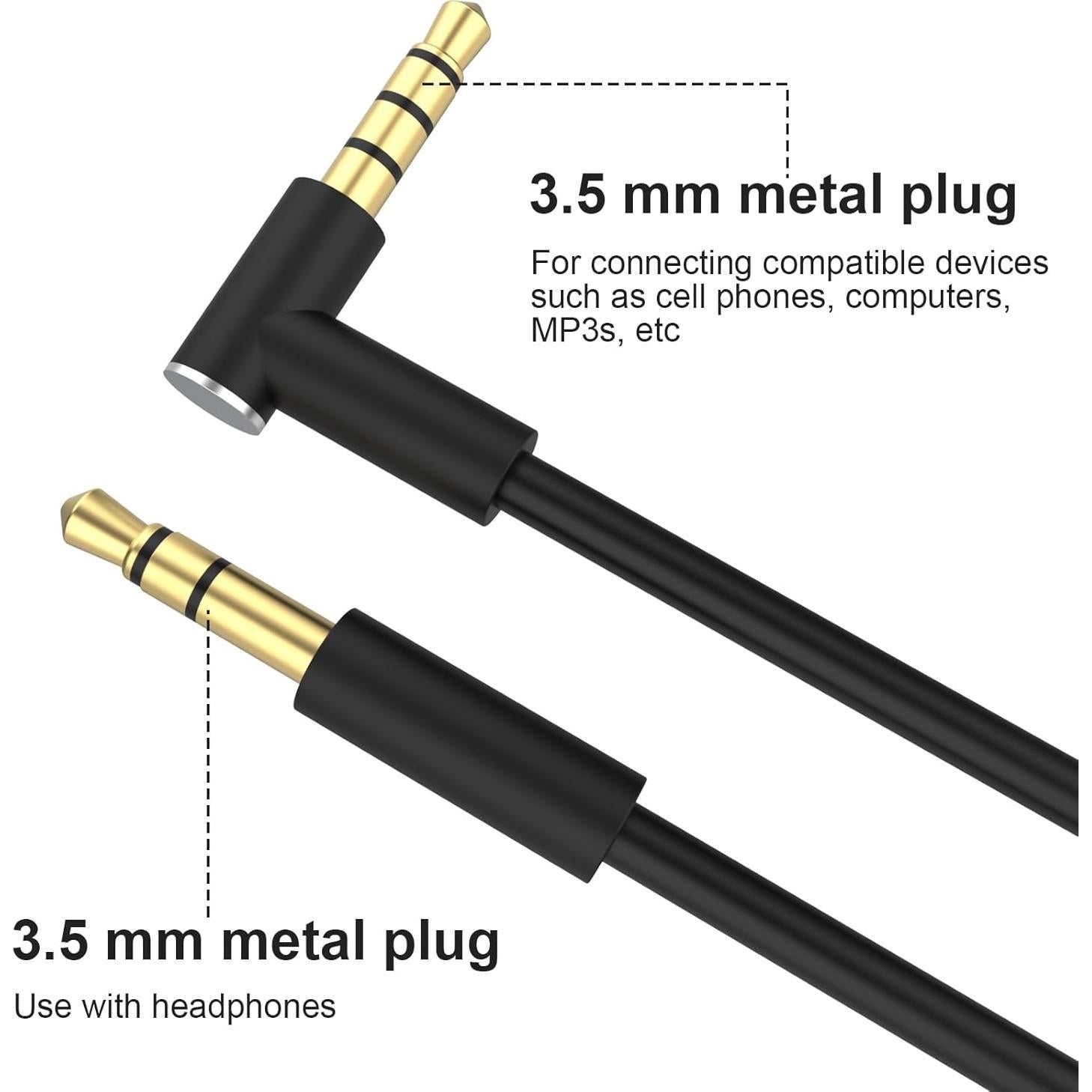 Cable de Audio Alitutumao 1.4m con Micrófono para Beats