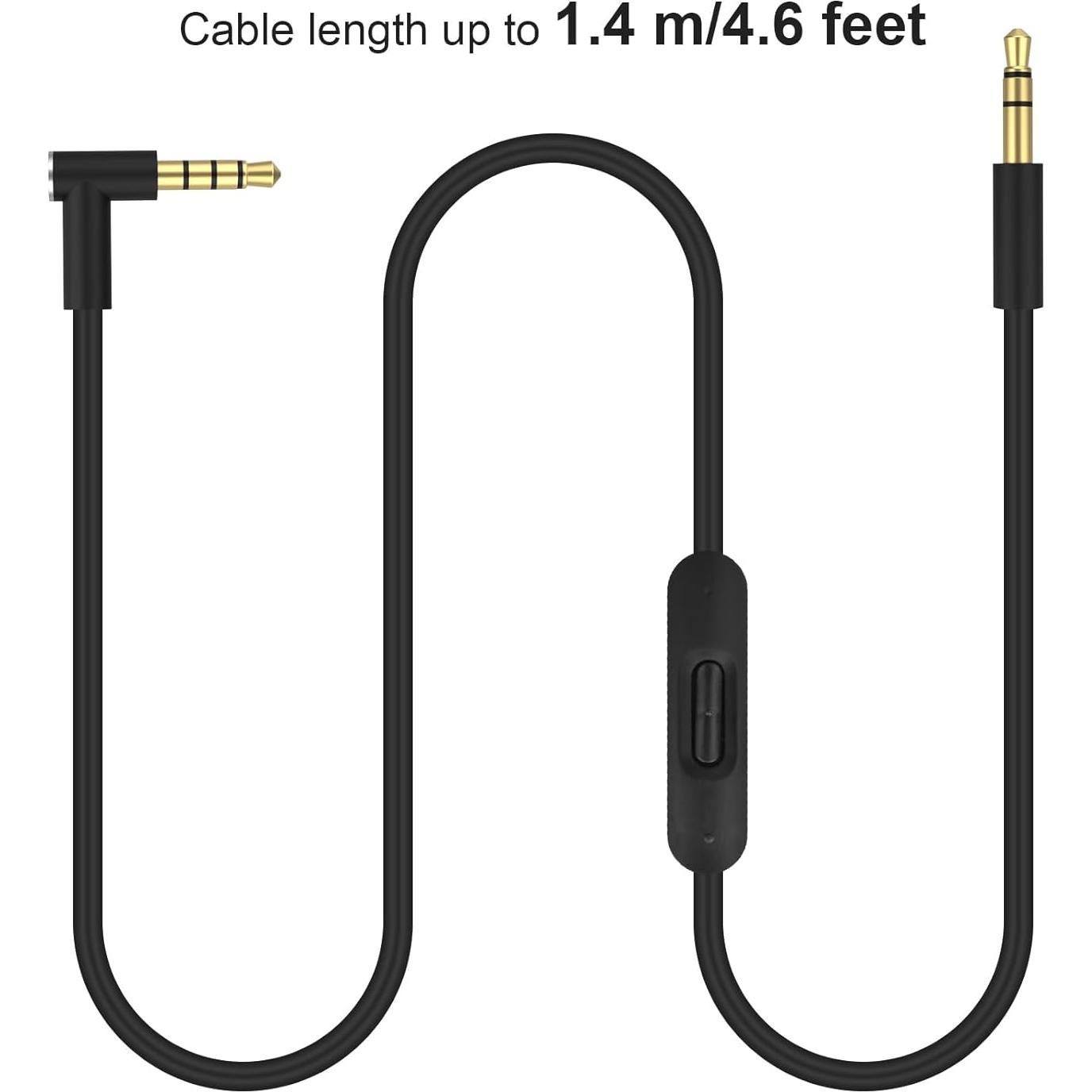 Cable de Audio Alitutumao 1.4m con Micrófono para Beats