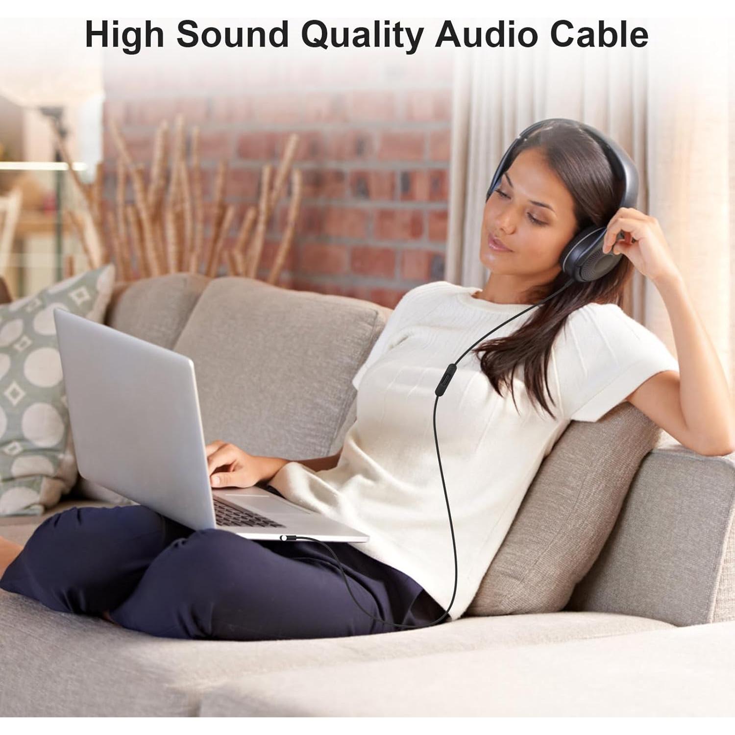 Cable de Audio Alitutumao 1.4m con Micrófono para Beats