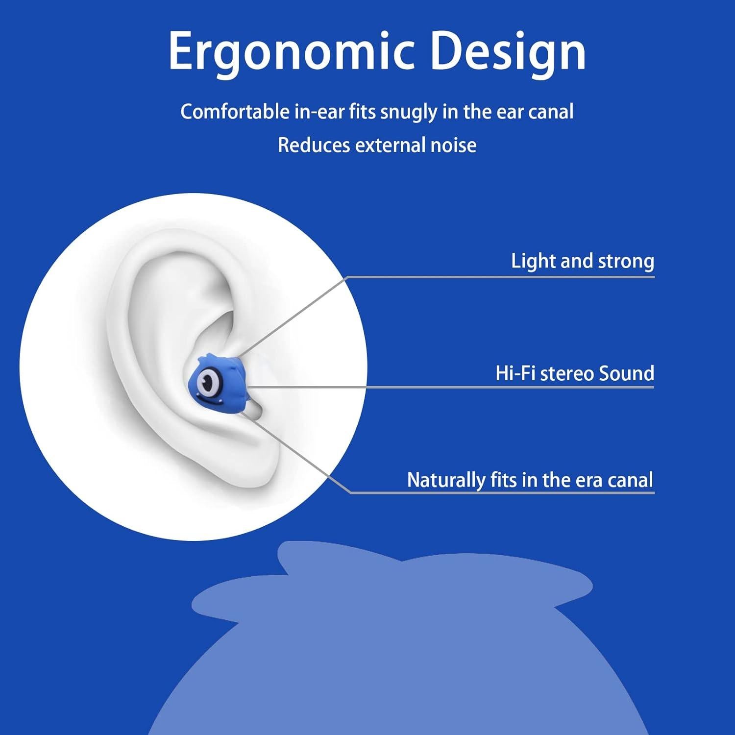 Auriculares In-Ear para Niños DTMNEP SR-01 con Micrófono Azul