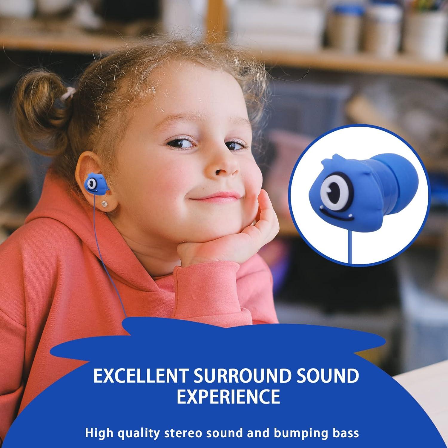 Auriculares In-Ear para Niños DTMNEP SR-01 con Micrófono Azul