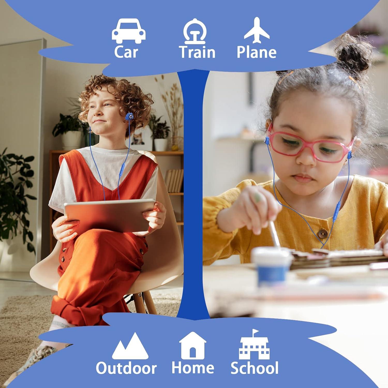 Auriculares In-Ear para Niños DTMNEP SR-01 con Micrófono Azul