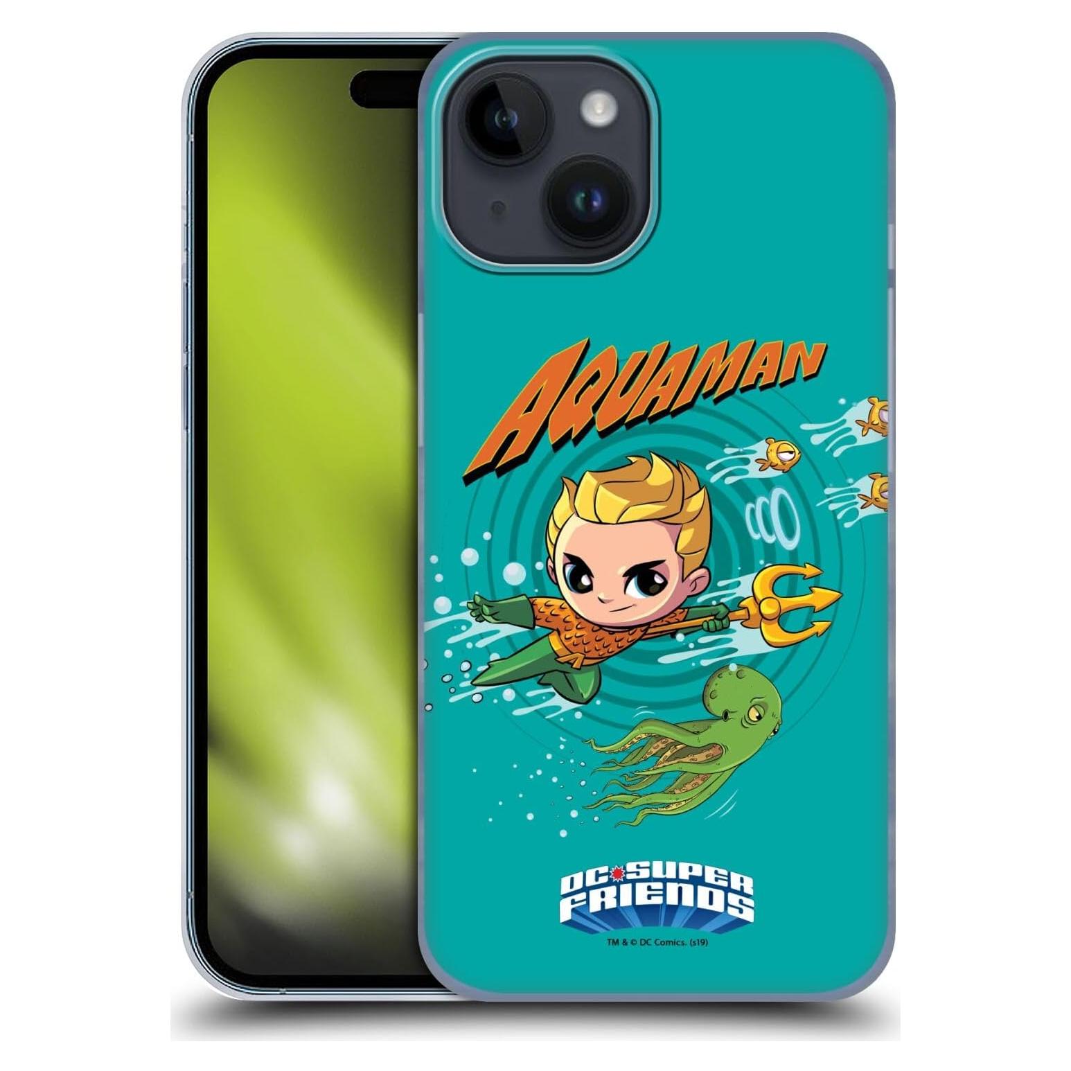 Carcasa Dura Aquaman DC Comics para iPhone 15 - Head Case