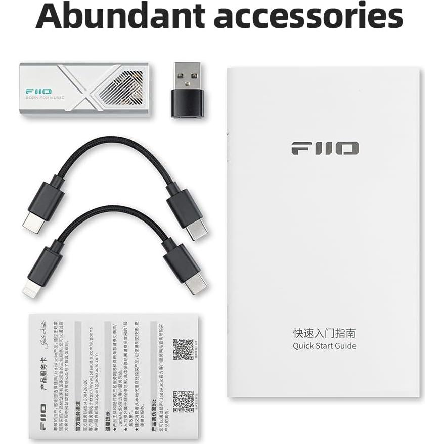 Adaptador DAC Portátil FiiO KA13 USB-C 3.5mm y 4.4mm 550mW