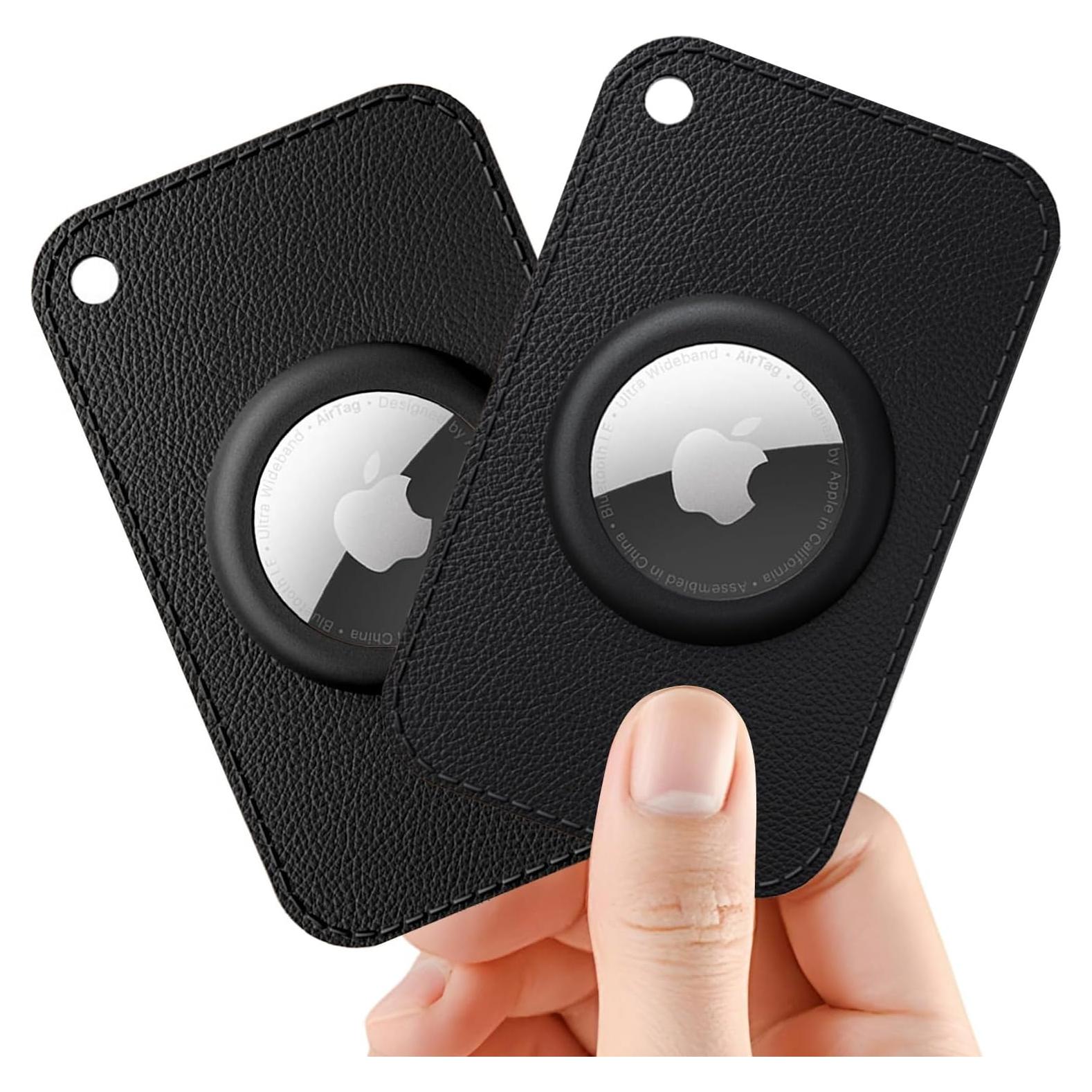 Soporte de Cartera Ultra Delgado Wagtune para Airtag - Negro