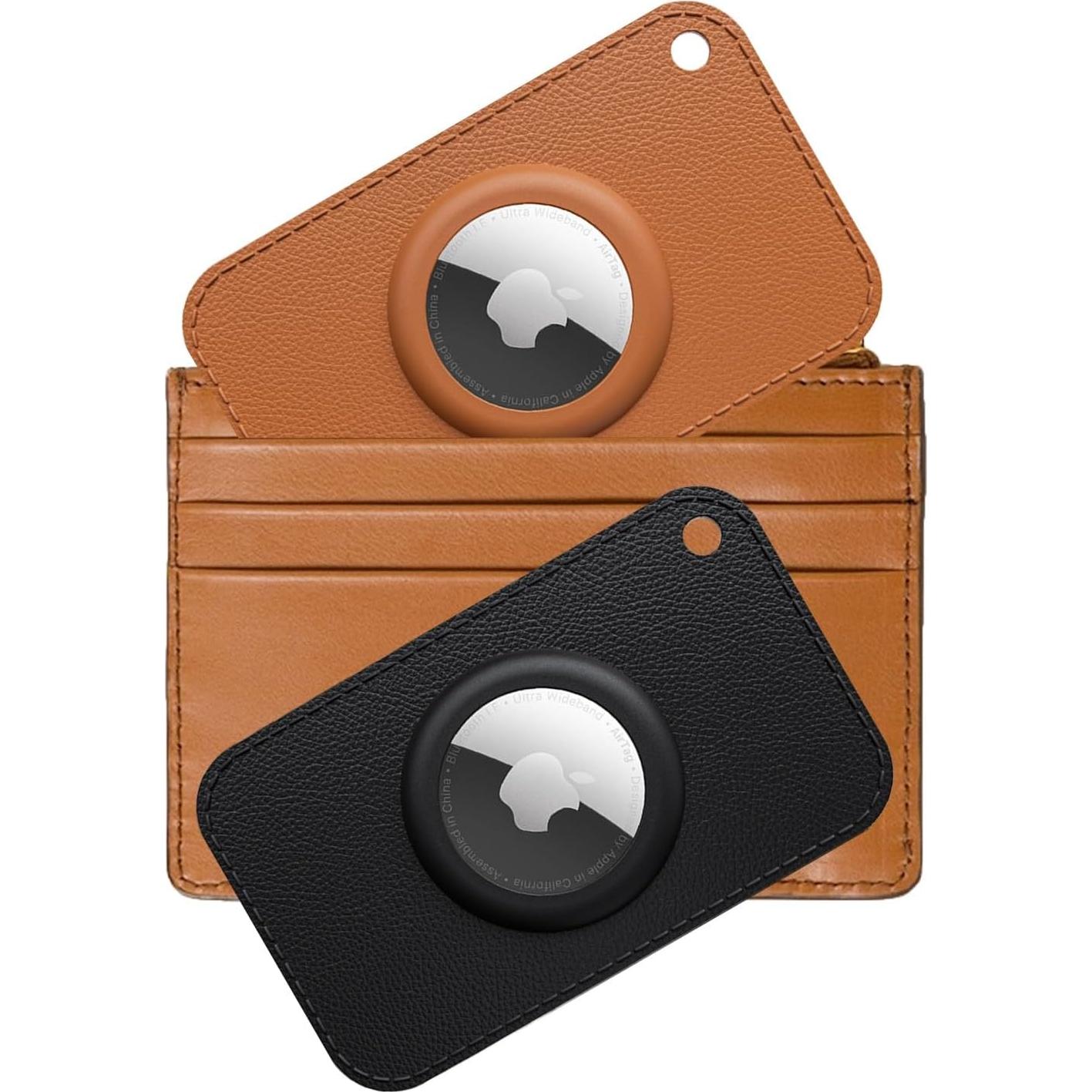 Soporte de Cartera Ultra Delgado Wagtune para Airtag - Negro
