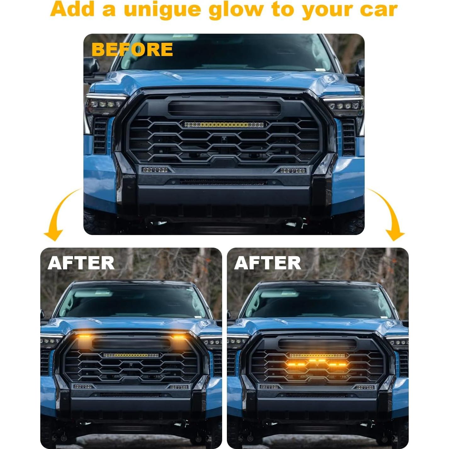 Luz LED de Parrilla Frontal OKLSG para Toyota Tundra 2019-2024