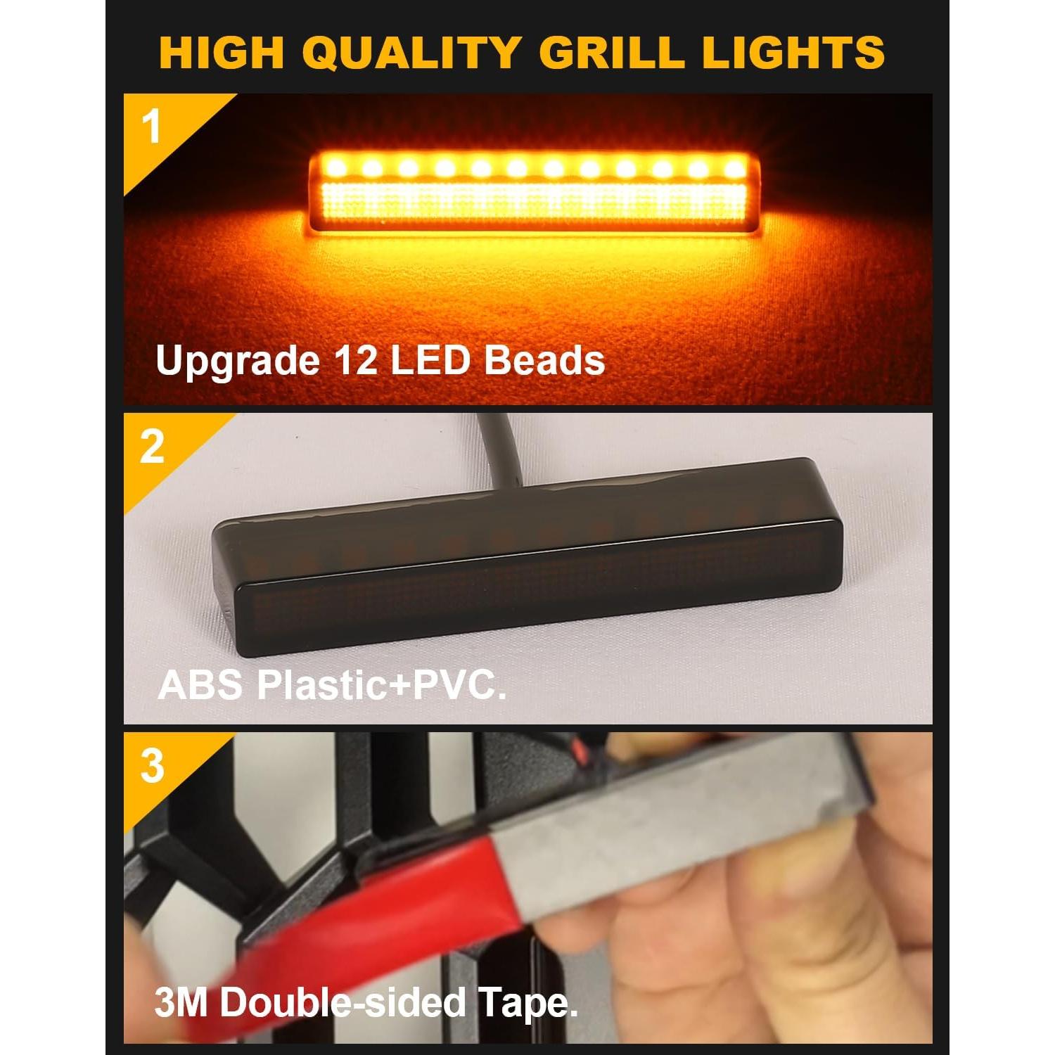 Luz LED de Parrilla Frontal OKLSG para Toyota Tundra 2019-2024