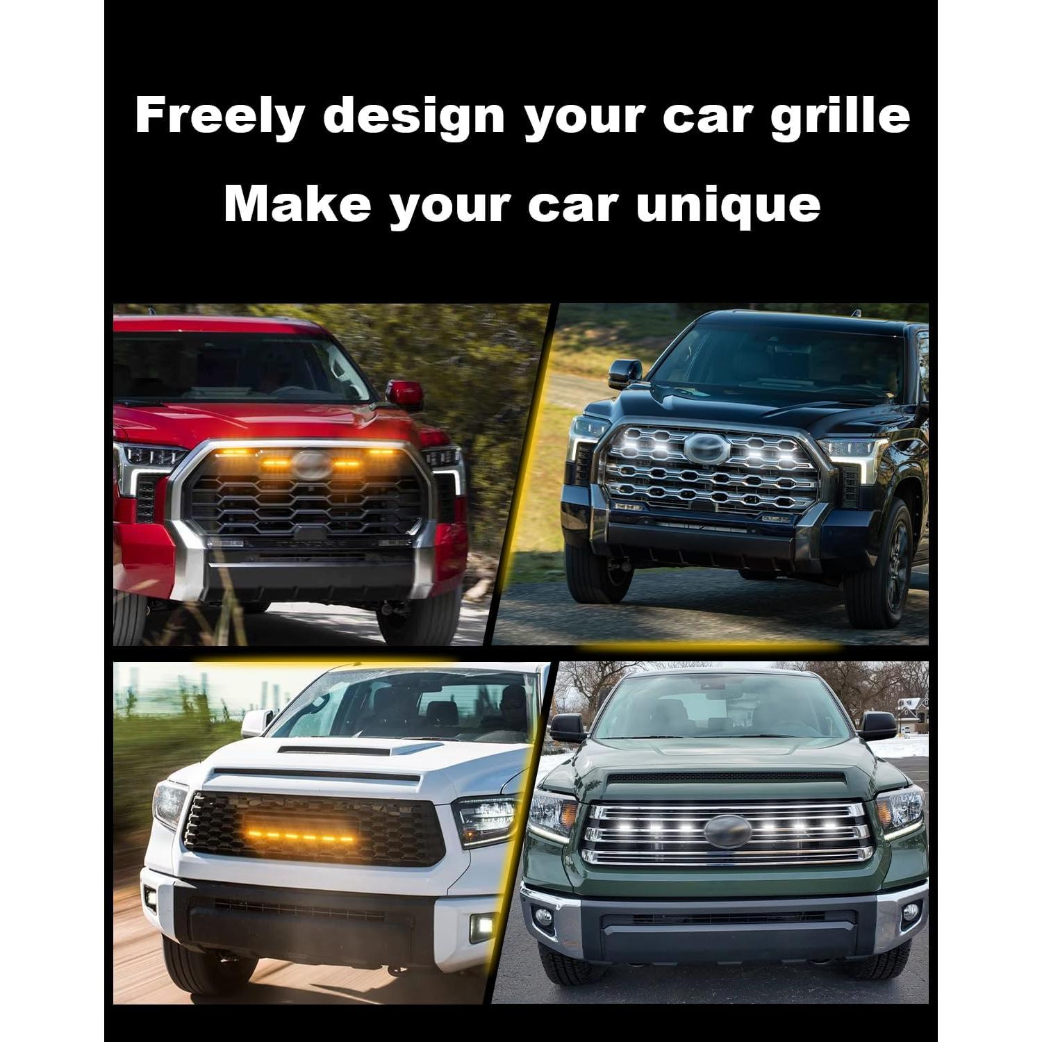 Luz LED de Parrilla Frontal OKLSG para Toyota Tundra 2019-2024