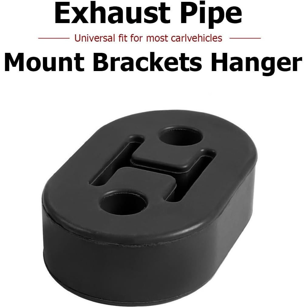 Soporte de Escape de Coche Osilly 2 Piezas Goma 12mm Negro