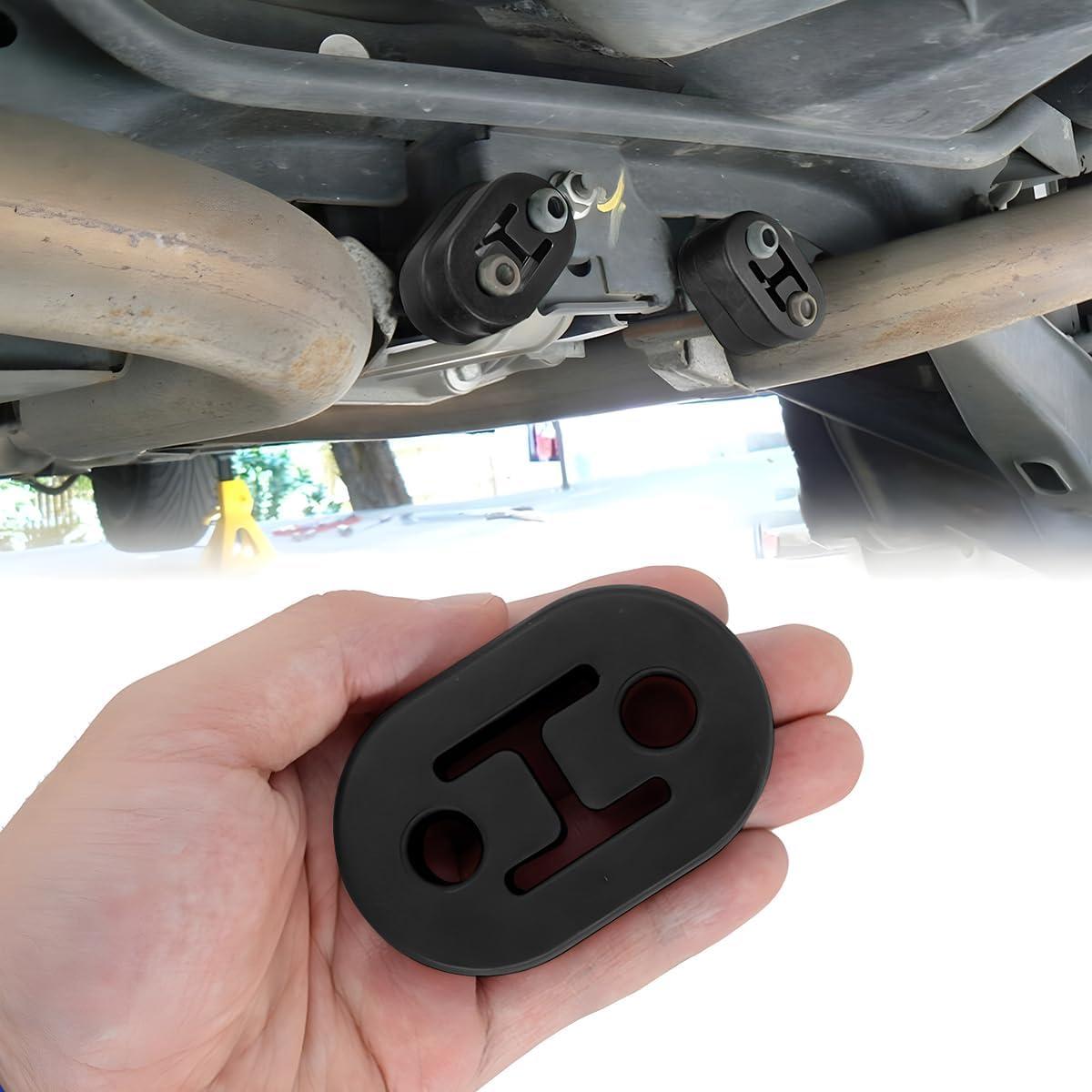 Soporte de Escape de Coche Osilly 2 Piezas Goma 12mm Negro