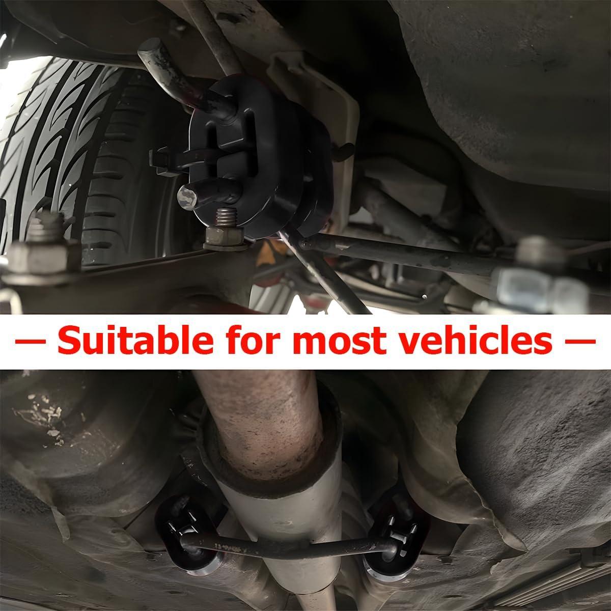 Soporte de Escape de Coche Osilly 2 Piezas Goma 12mm Negro