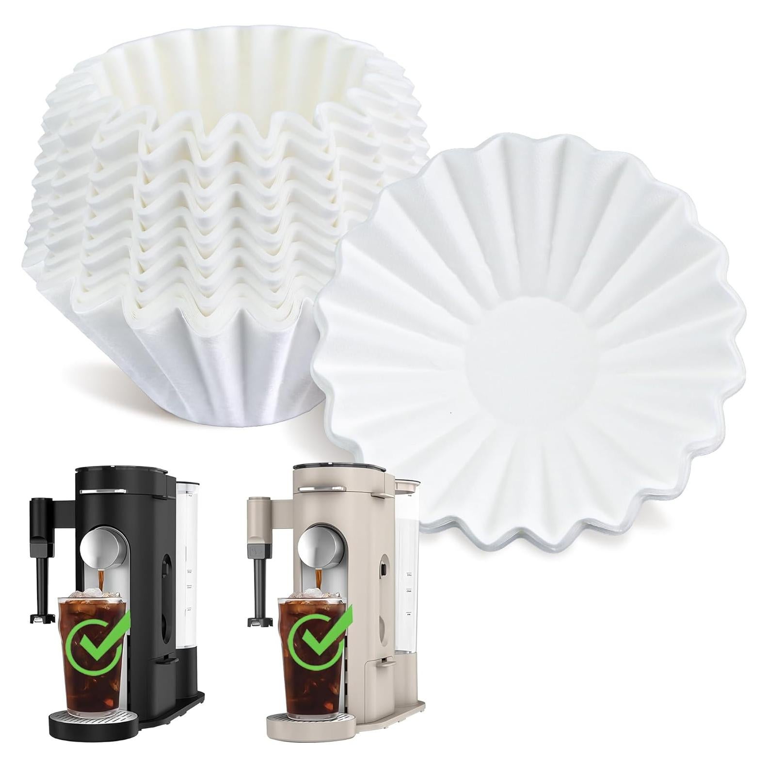 Filtros de papel desechables Brikinte para café Ninja 100 piezas