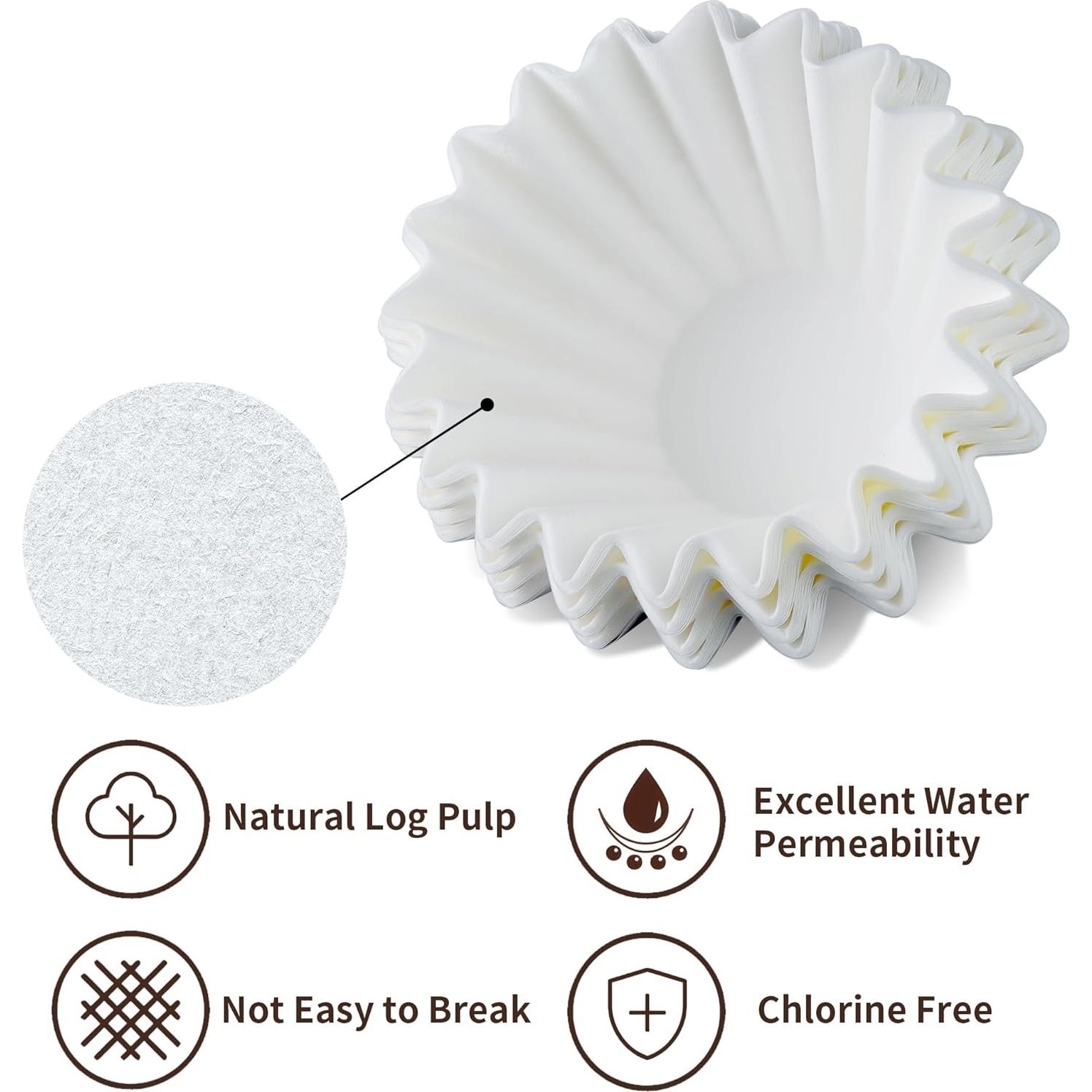 Filtros de papel desechables Brikinte para café Ninja 100 piezas