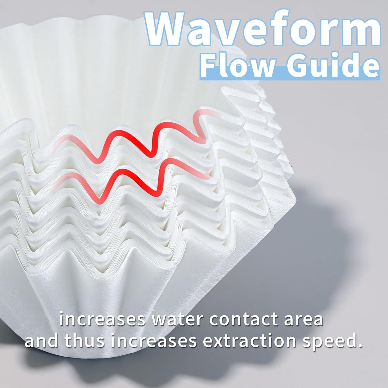 Filtros de papel desechables Brikinte para café Ninja 100 piezas