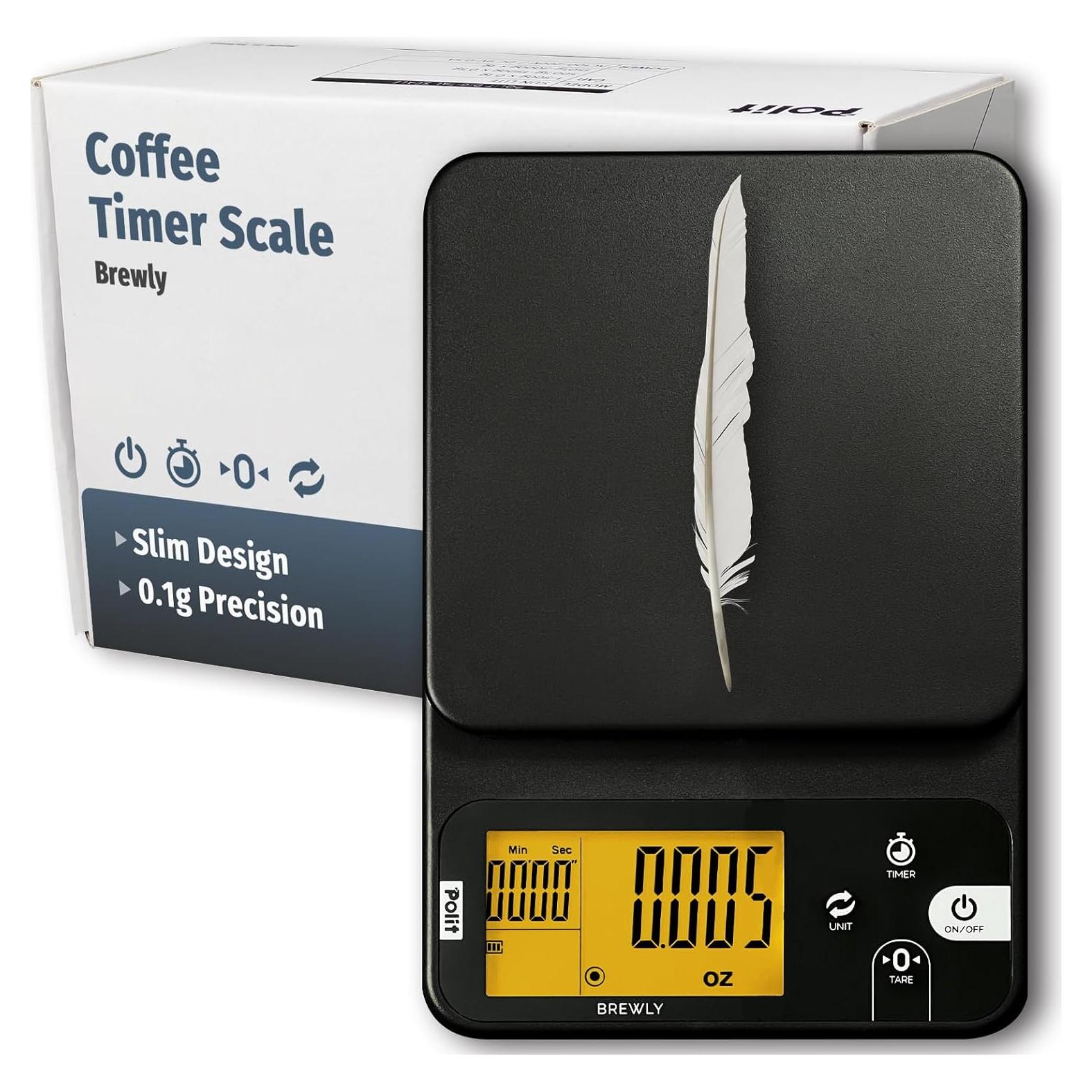 Báscula de Café Digital POLIT Brewly 3000g con Temporizador
