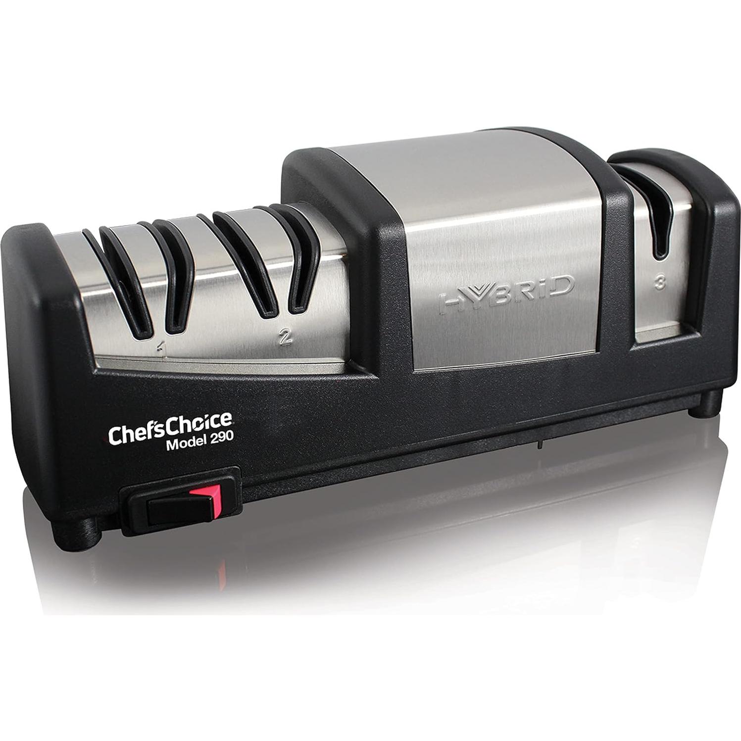 Afilador de cuchillos Chef's Choice 290 híbrido 3 etapas negro