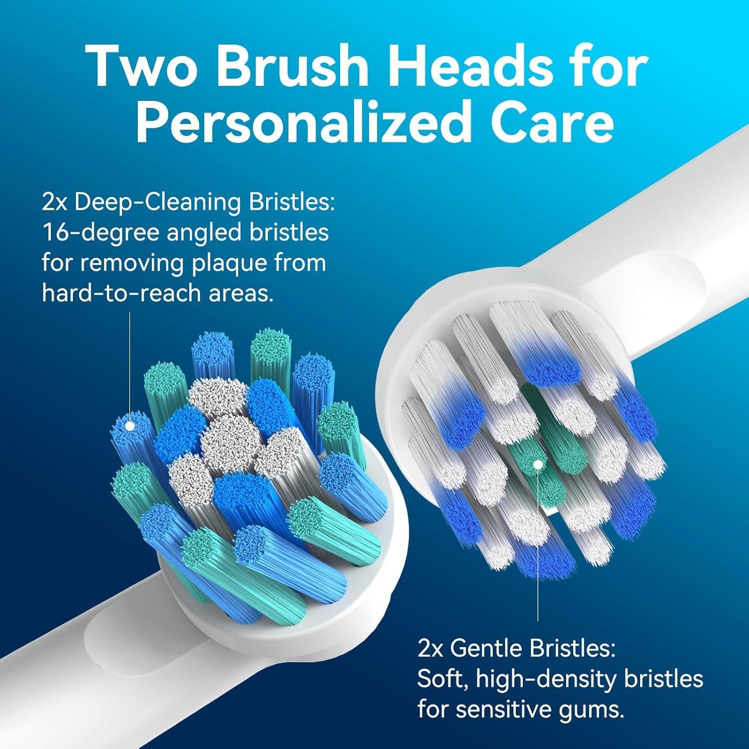 Cepillo de Dientes Eléctrico SEAGO SG-2603 con 8 Cabezas