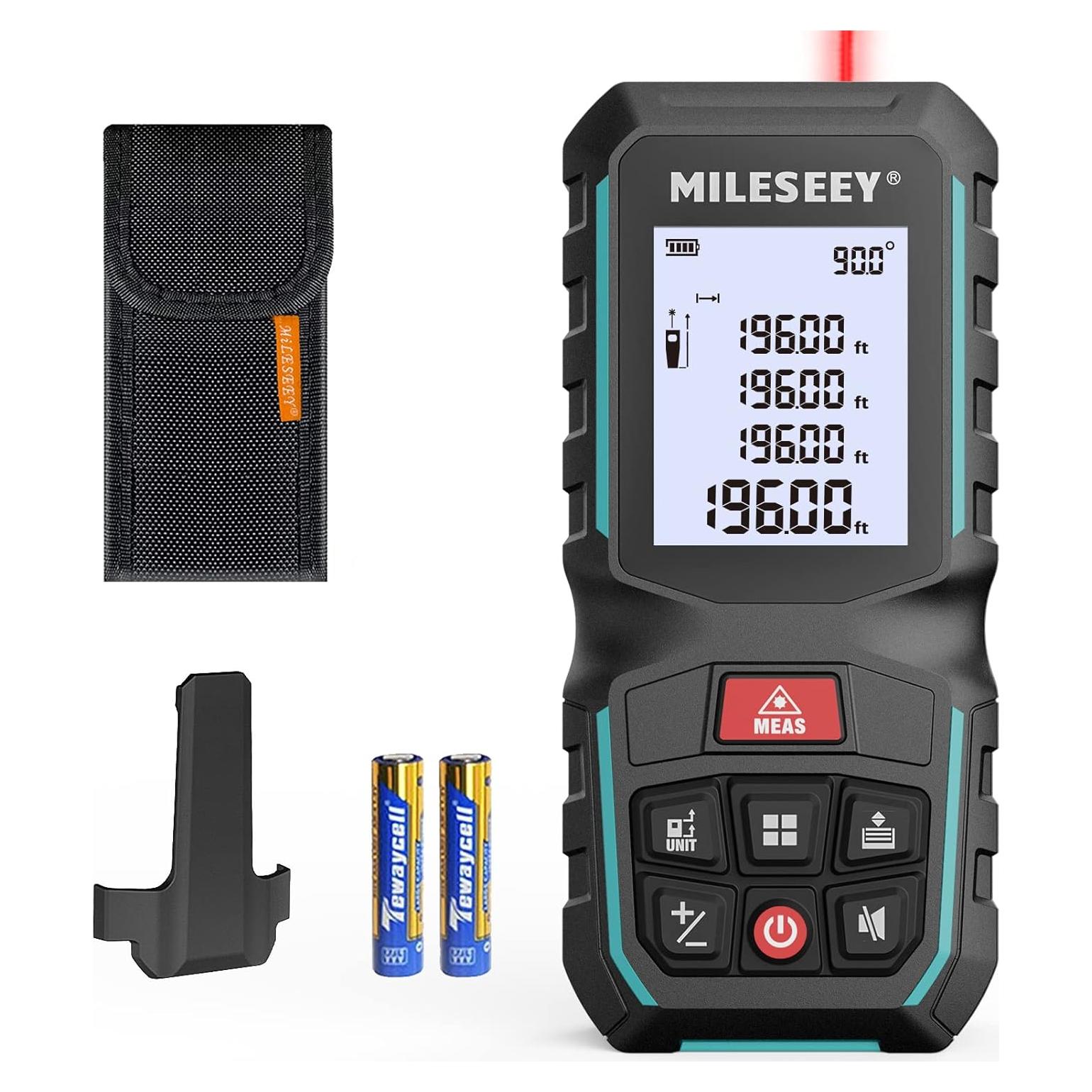 MiLESEEY G2 Medidor Láser 100,58 m con Sensor de Ángulo