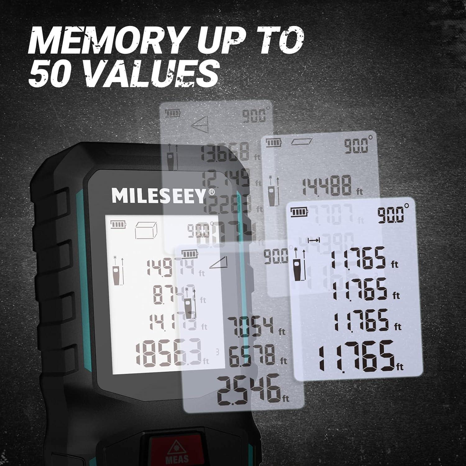 MiLESEEY G2 Medidor Láser 100,58 m con Sensor de Ángulo