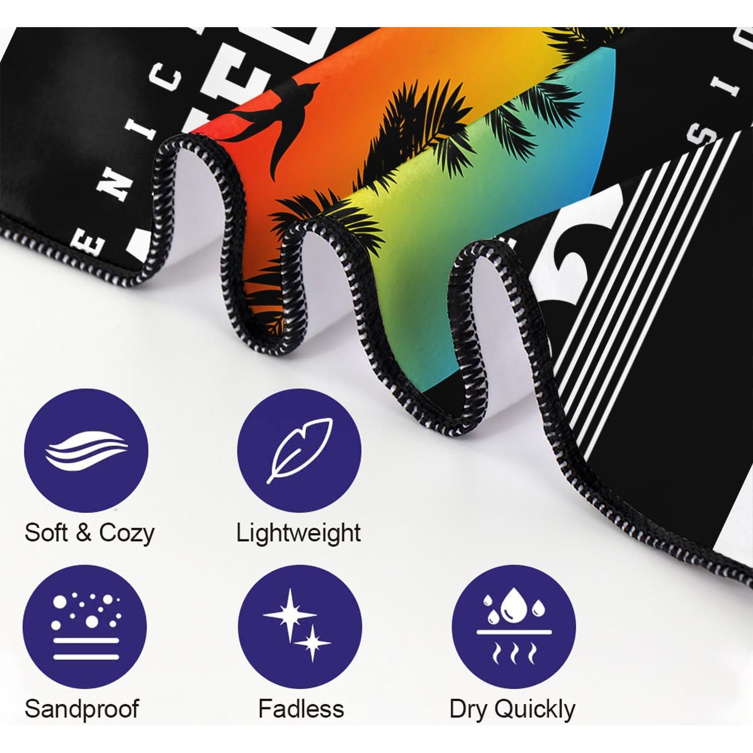 Toalla de Playa OHTMTHO Extra Grande 91x183cm Microfibra