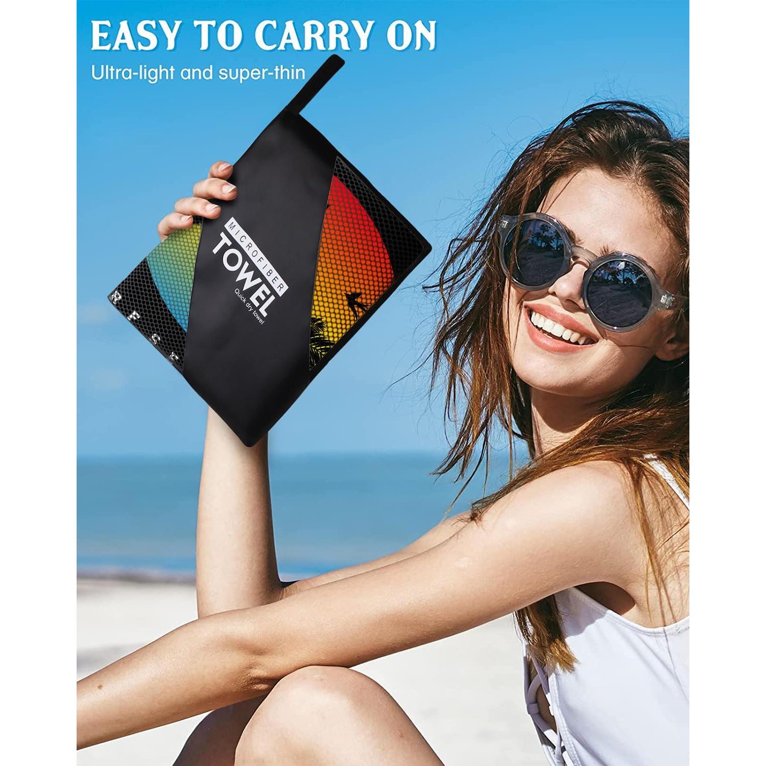 Toalla de Playa OHTMTHO Extra Grande 91x183cm Microfibra