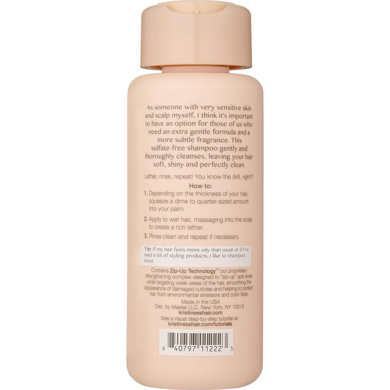 Champú Extra Suave Kristin Ess 295 ml x 2 - Vegano, Sin Sulfatos