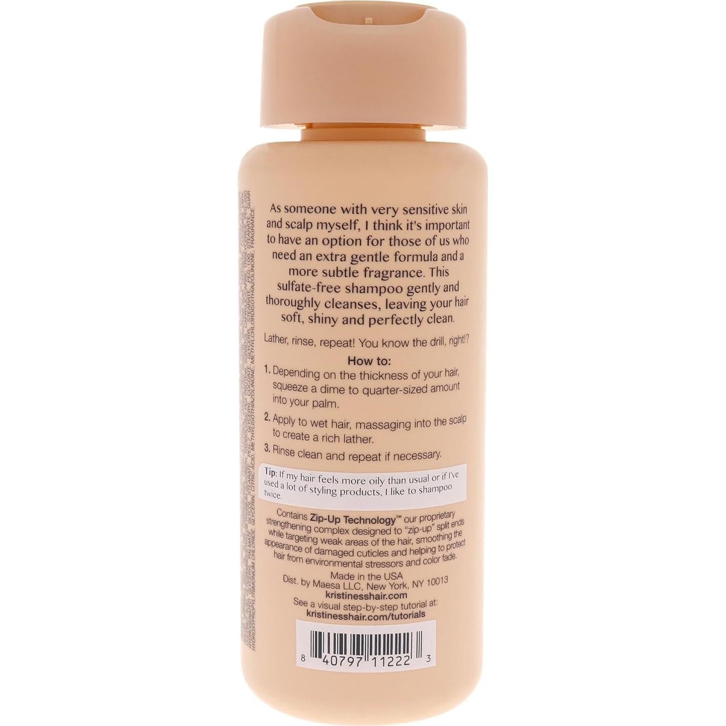 Champú Extra Suave Kristin Ess 295 ml x 2 - Vegano, Sin Sulfatos