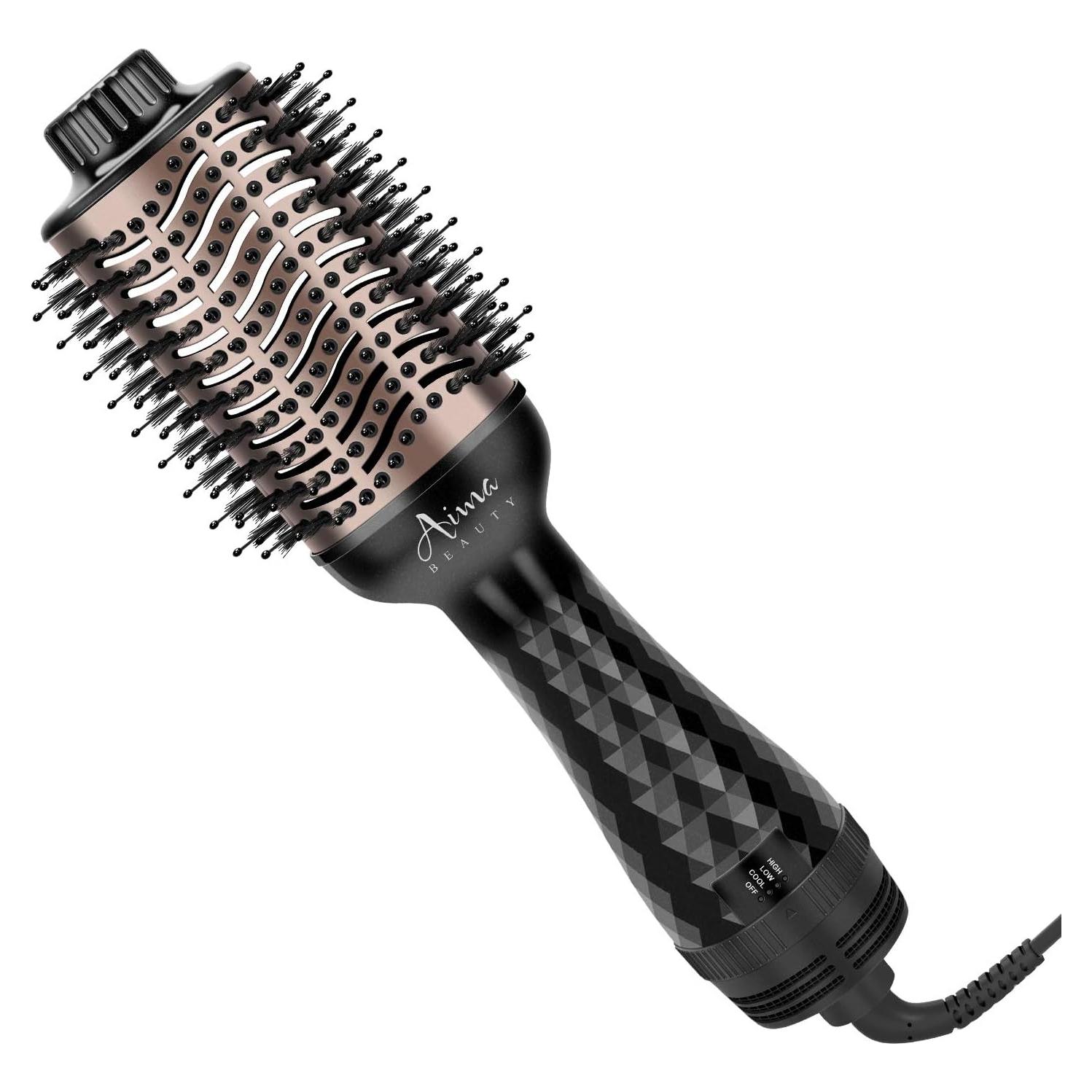 Cepillo Secador Voluminizador Aima Beauty 4 en 1 Negro