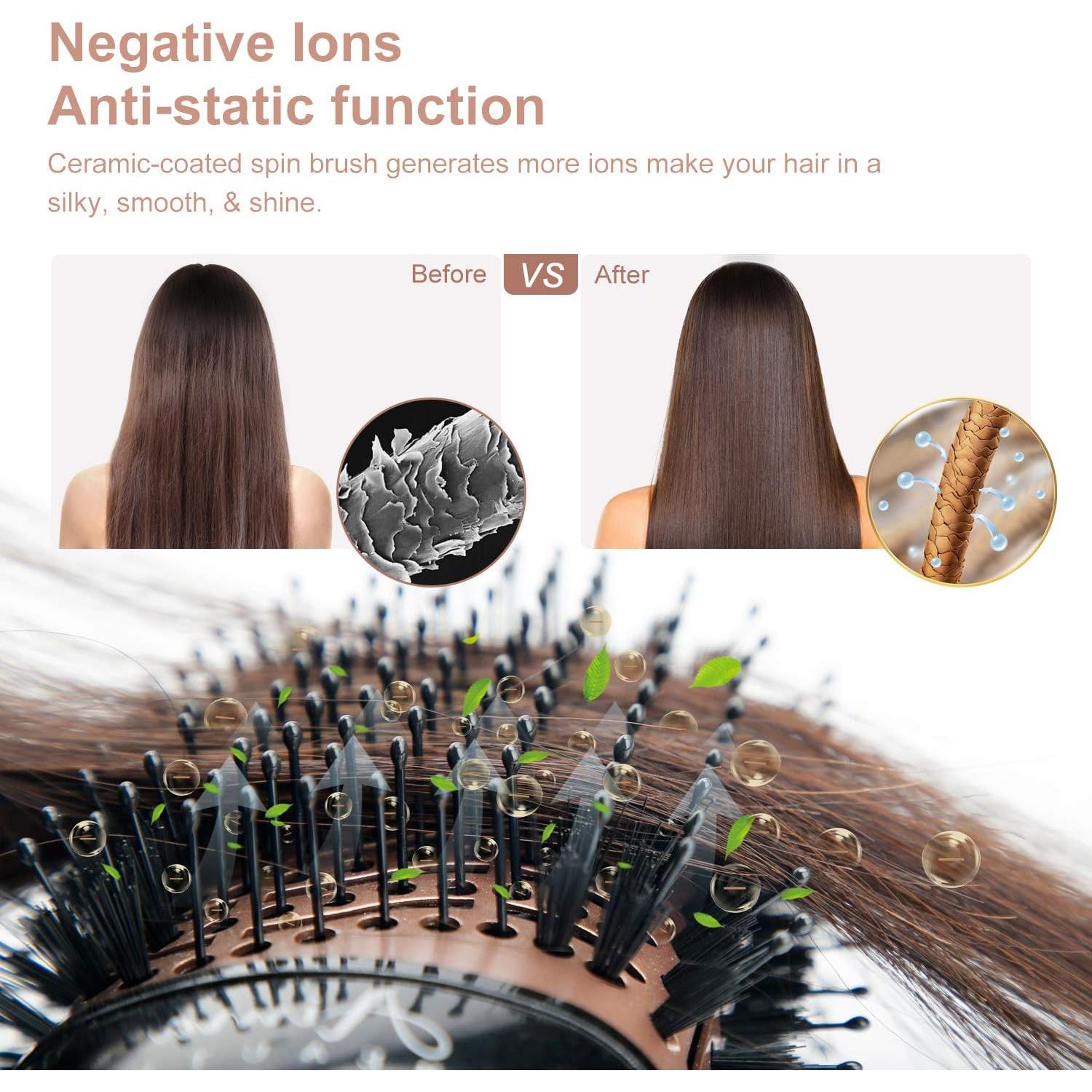 Cepillo Secador Voluminizador Aima Beauty 4 en 1 Negro