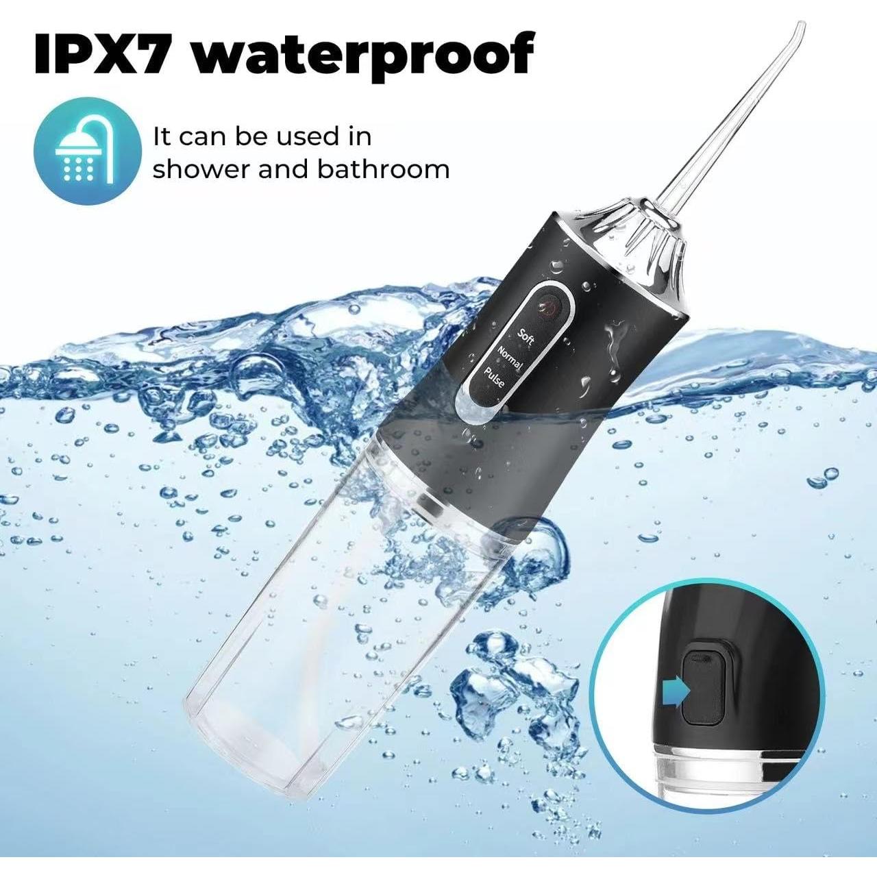 Irrigador Dental Inalámbrico LSLCQW Negro 3 Modos IPX7