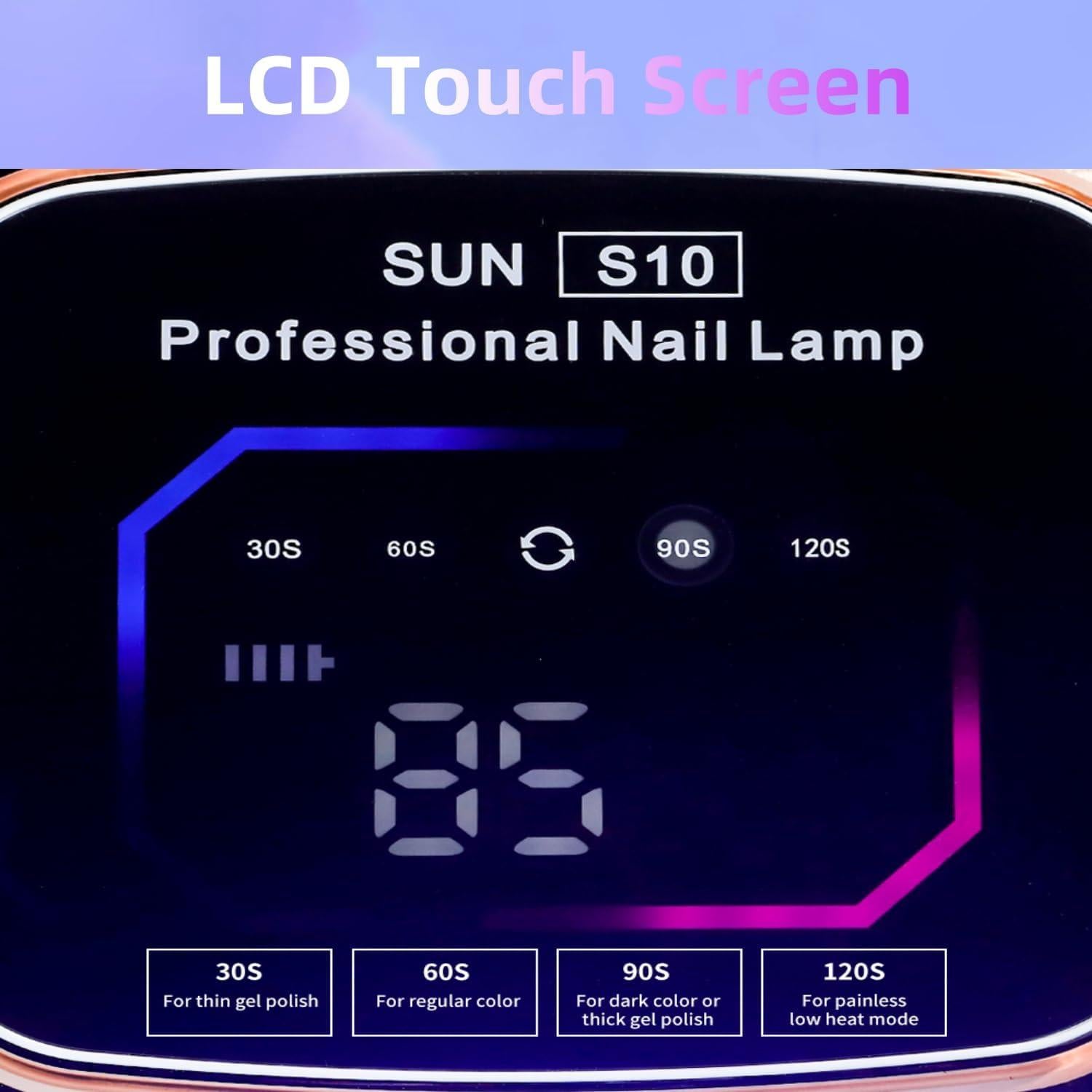 Lámpara de Uñas Inalámbrica LimeGirl S10 LED UV 36W Negra
