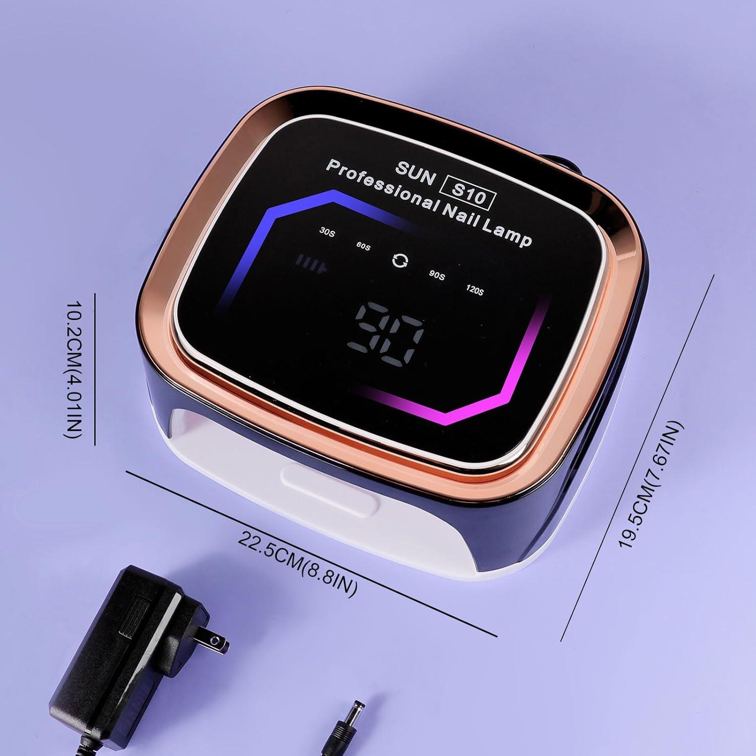 Lámpara de Uñas Inalámbrica LimeGirl S10 LED UV 36W Negra