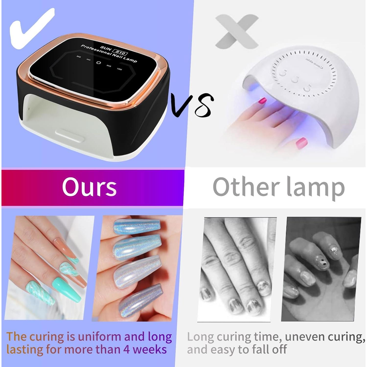 Lámpara de Uñas Inalámbrica LimeGirl S10 LED UV 36W Negra